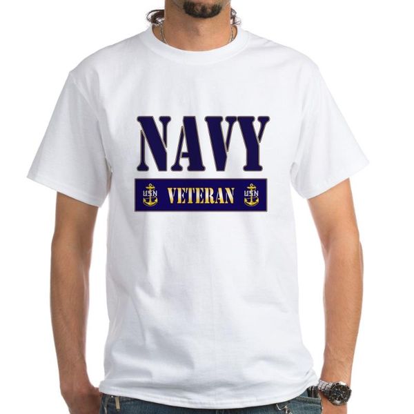

navy veteran block light t-shirt, White;black