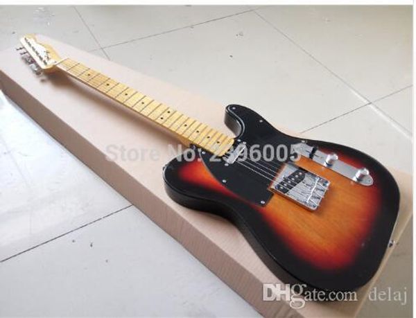 

mahogany electric guitar.53 version 22 frets maple fingerboard,vintage sunburst tele 2019guitar.factory pictures tl