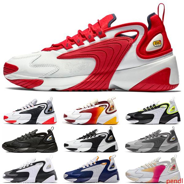 

tekno zoom 2k running shoes designer luxury men women 2000 black white orange flat sports sneakers mens trainers runner size 36-45