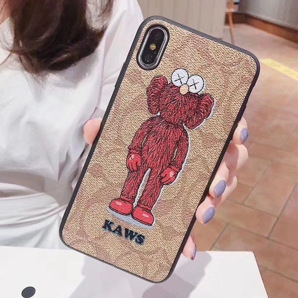 

KAWS Новейший Модный Дизайнер Телефон Чехол для Iphone X Xs Xr Xs Макс 7 7 плюс 8 8 плюс Кожа +