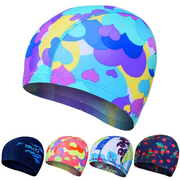 

high elastic swimming caps waterproof stretchable comfortable ears protection long hairgeneral purpose pool bathing hat