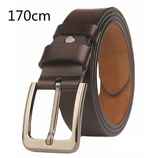 

vohio designer belts men black 170 cm long leather men pure belt buckle extended mens big size mens belt for jeans, Black;brown