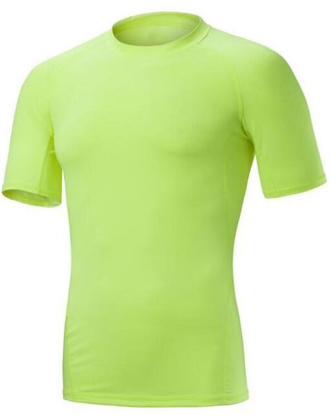 

2019 men's tight clothes running short-sleeved quick-drying t-shirt 360, Black;blue