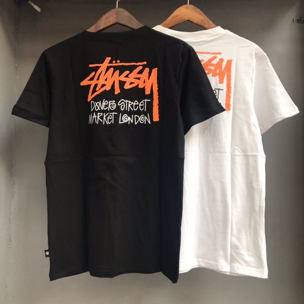 

новая летняя футболка для мужчин и женщин шить логотип вышивка ретро all-mian известный дизайнер мода новинка футболка 01, White;black