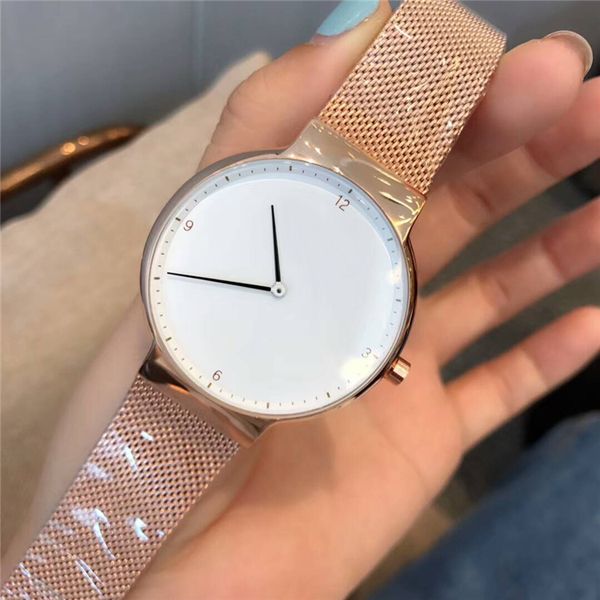 

lovers watch new men women watch thin mesh belt watches lover watch bracelet lady quartz famous designer japan movement, Slivery;brown