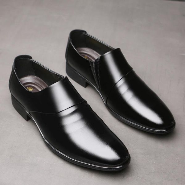 

men dress shoes fashion men tassel loafers shoes genuine leather formal dress office oxfords for apr17, Black