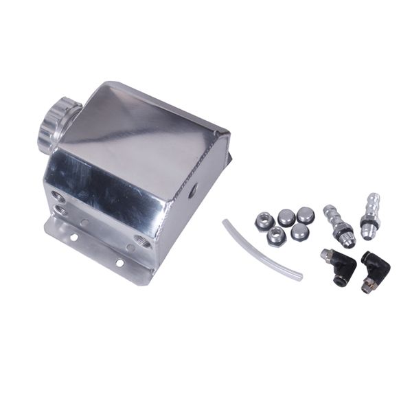 

universal 1l alloy aluminium engine oil catch can breather tank bottle polished