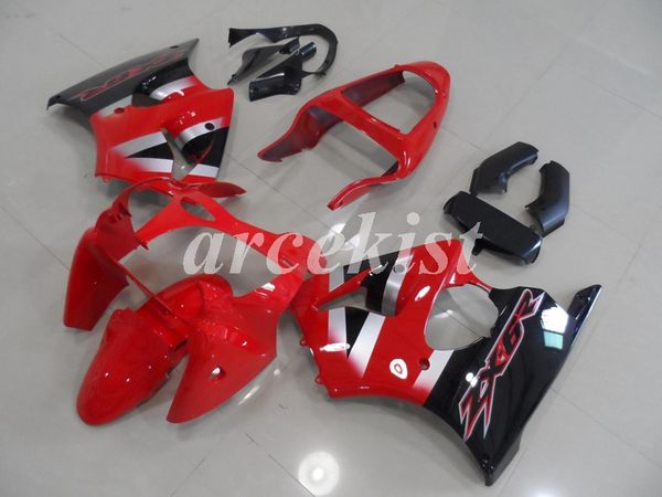 

новый abs мотоцикл обтекатели комплекты подходят для kawasaki ninja zx-6r zx6r 2000 2001 2002 00 01 02 кузов набор красный черный