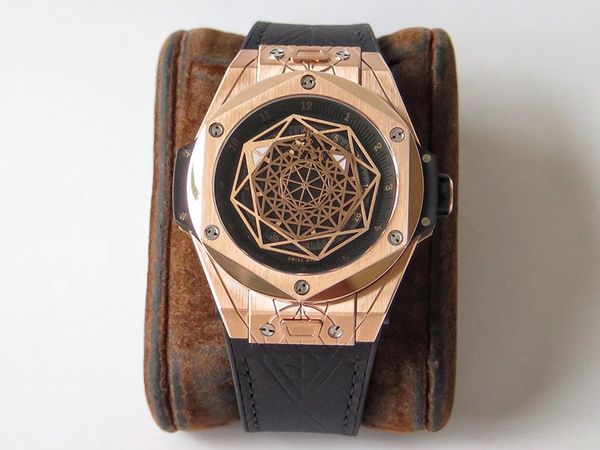 

hb пользы настроить движение hub1213 водонепроницаемый механические часы дизайнерские часы дорогие мужские часы часы-де-lujo, Slivery;brown