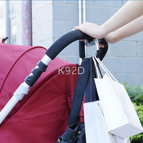 

baby trendy pushchair diaper bag hanger stroller clip hook buggy pram carabiner d25