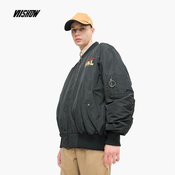 

viishow duck men's down jacket brand warm winter jackets for men 2018 new printed men's winter jacket doudoune homme yc1677184, Black