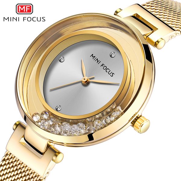 

women fashion luxury watch relogio stainless steel rhinestone ladies women watches hot, Slivery;brown