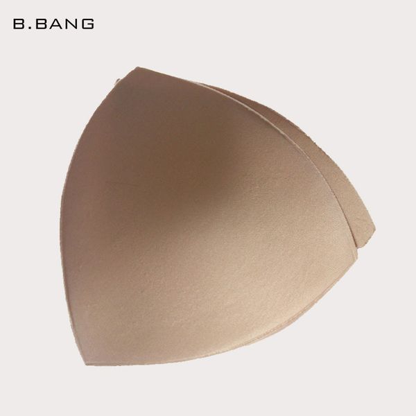

b.bang 1pair треугольник губка бюстгальтер pad съемный вставки груди enhancers женщины интимные аксессуары 3 цвета бесплатная доставка, Black;white