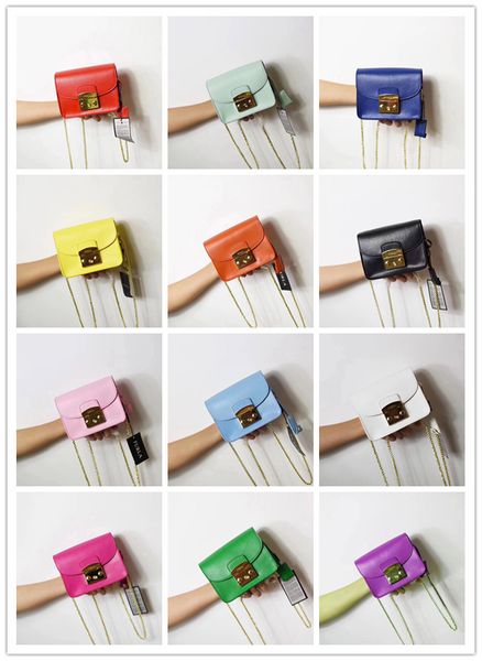 

Горячая продажа 12 цвет женская цепочка сумка мини Метрополис сумка дамы корова кожа Женщины сумки посыльного женщины известные бренды небольшие сумки