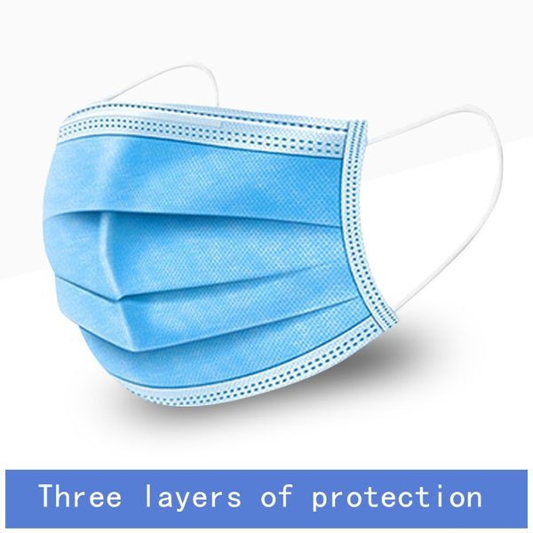 

горячая точка 24-часовая доставка одноразовые защитные маски пылезащитный туман дышащий взрослый трехслойный немедицинский унисекс маски