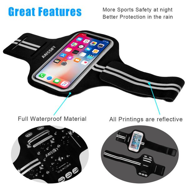 

sports running armband arm band case cover key holder for mobile phones