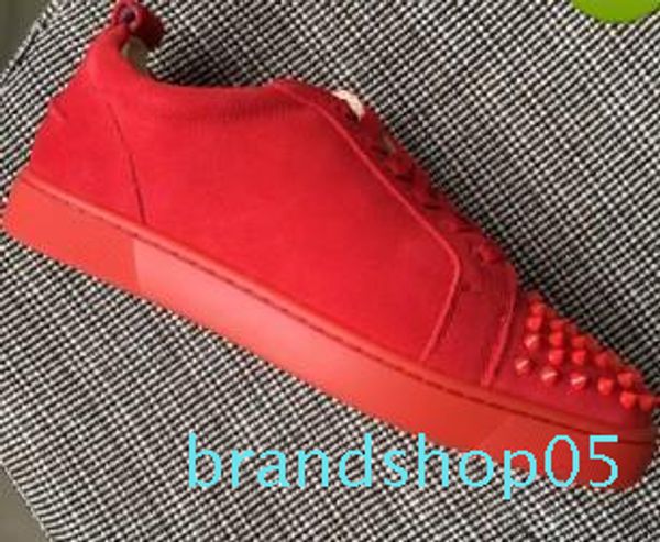 

new men and women black red white low-cut sneakers famous brand red bottom mens shoes genuine leather