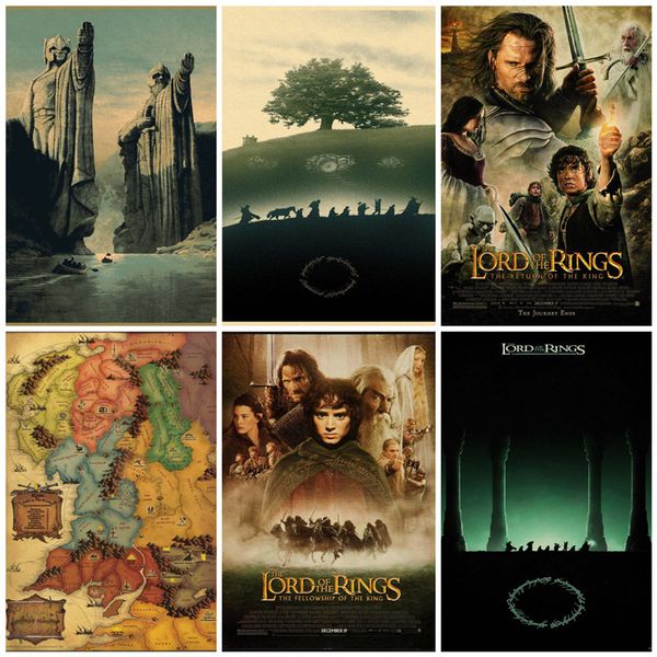 

movie "lord of the rings" classic retro poster home decoration painting