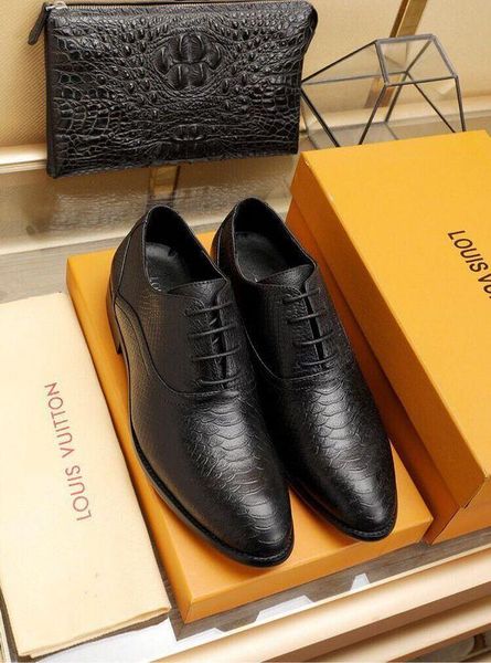 Großhandel Mode Schlangenleder Business Schuhe 2022 Guan Schlangen Leder Schuhe Herren in Herren Business Schuhe