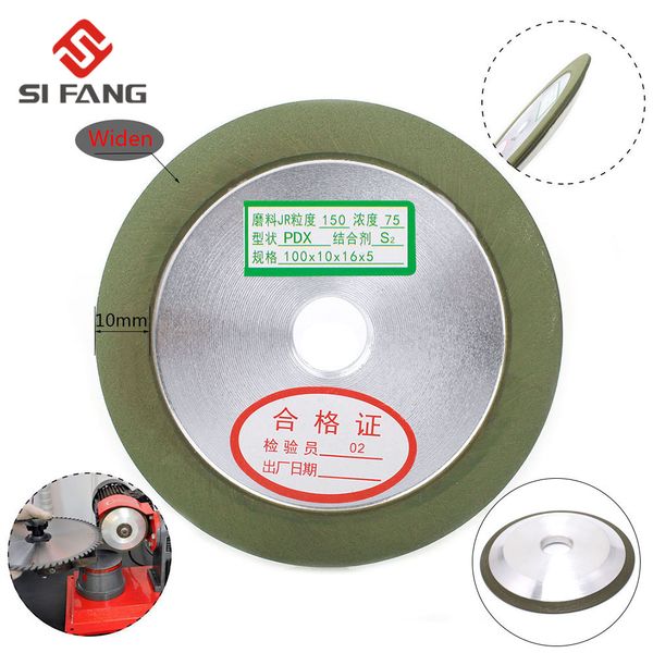 

4'' widen grinding diamond wheel sharpener 100mm hypotenuse style for carbide metal