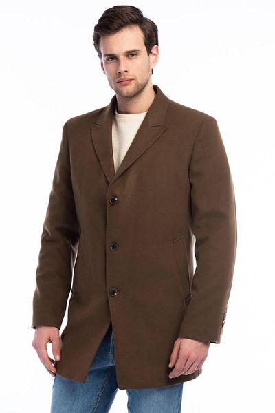 

dewberry male camel overcoat-1020001p8361, Black;brown