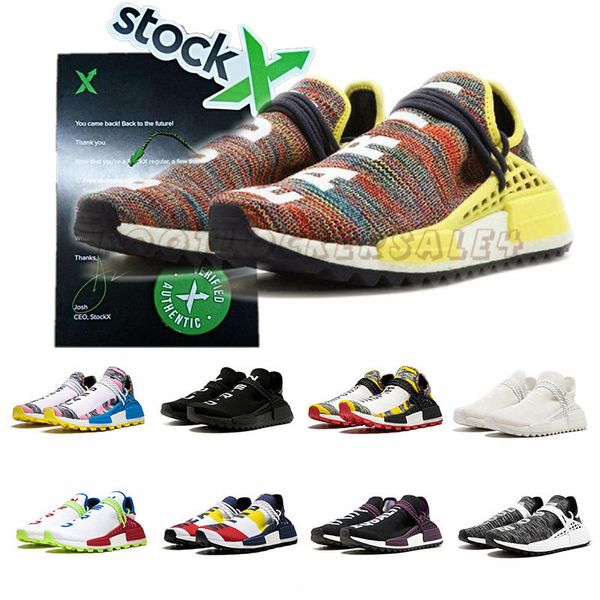 

Send With Stock X Human Race Hu trail pharrell williams Running Shoes Inspiration Solar Pack Holi Mens Trainers Women Casual Sport Sneakers