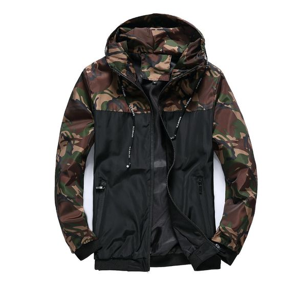 

drop shipping design logo new spring summer mens outerwear windbreaker men' s thin jackets hooded casual sporting coat big size, Black;brown