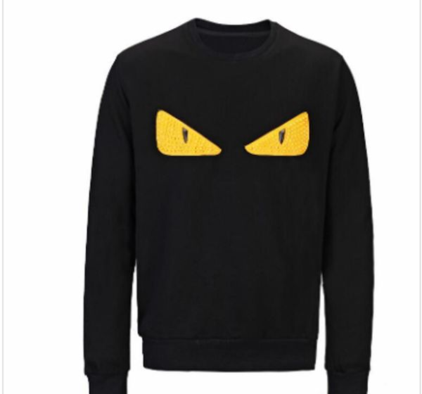 

mens monster devil's eye hoodie sweatshirt men women sweater hoodie long sleeve pullover brand hoodies streetwear fashion sweatershirt, Black