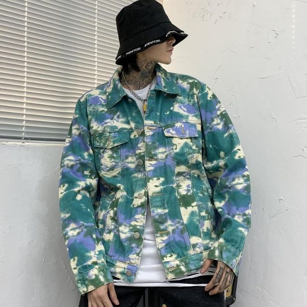 

men's jackets sweethearts outfit winter the tides easing cowboy shirt male original blow hole in a jacket, Black;brown