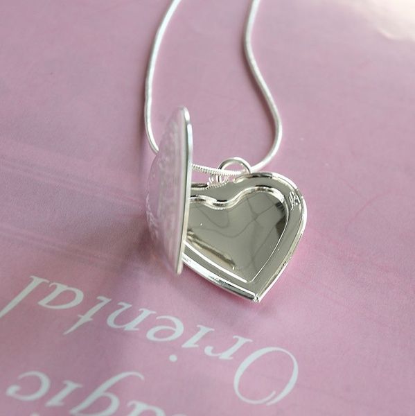 

heart 925 locket necklace 1pc, Silver