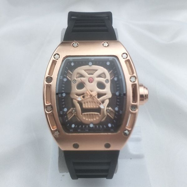 

Cool Skull Марка Часы Водонепроницаемый Силиконовый Ремешок Студенты Мужские Часы Модные Наручные Часы Кварцевые Деловые Мужские Часы