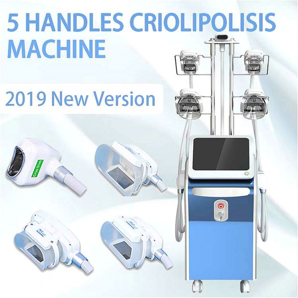 Attrezzatura sottile portatile Alta qualità 360 ° Cryo Maniglia Fat Freeze Machine Cryolipolysis Fat Freezing Laser Liposuzione Macchine per la rimozione del doppio mento