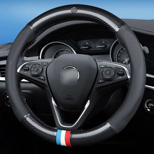 

15 inch carbon fiber leather car steering wheel cover upgrade for buick series