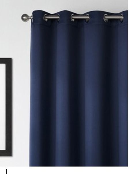 

2020 dark blue bedroom shade curtain single piece 52*95inch 132cm*241cm