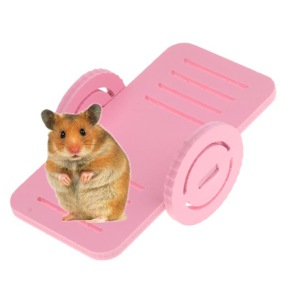 

2pcs нетоксична качалка игрушка pet hamster мыши guinea pigs акцизные игрушки качалка