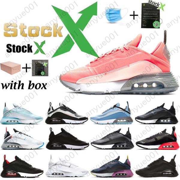 

with box)2090 running shoes men women mens trainers stock x pure platinum duck camo bred triple black white sports sneakers