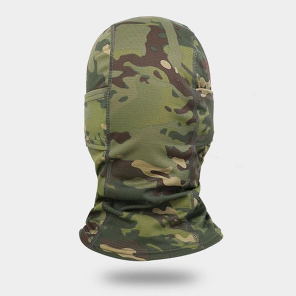

new camouflage ninja mask riding mask fishing mc camouflage sand turban, Black