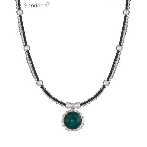 

ювелирные сандрин оптовая марка высокое качество vintage ручной работы diy beaden choker ожерелье способа кристаллическое ожерелье подарков, Golden;silver