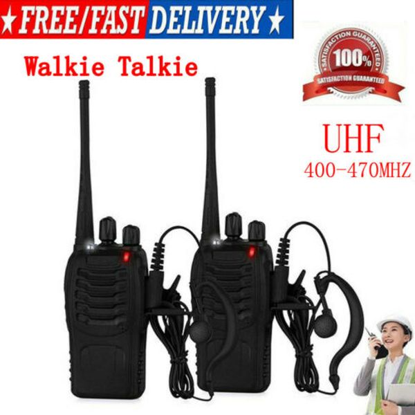 

Walkie Talkie UHF 400-470MHz Портативный 2-Way Радио зарядное устройство USB + наушника США