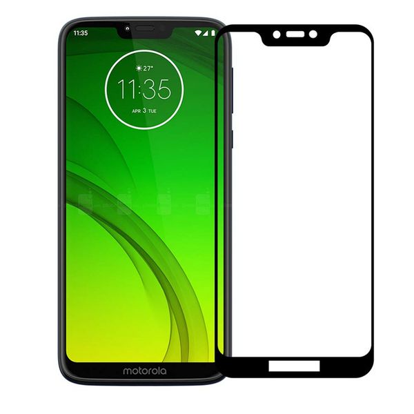 Motorola G7 oyna Moto E7 G7 Güç tarihinde Piexl 4 LG K51 Stylo 6 Tam Kapak YOK Paketi için Siyah Kenar 3D temperli cam Ekran Koruyucu