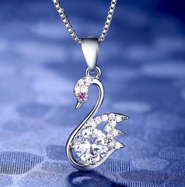 Ожерелья с подвесками Ожерелья с подвесками Фэнтези-лебедь Подвеска Европейское и американское ретро ожерелье с подвеской Модное корейское ожерелье-цепочка на ключицу 2024 Высокое качество