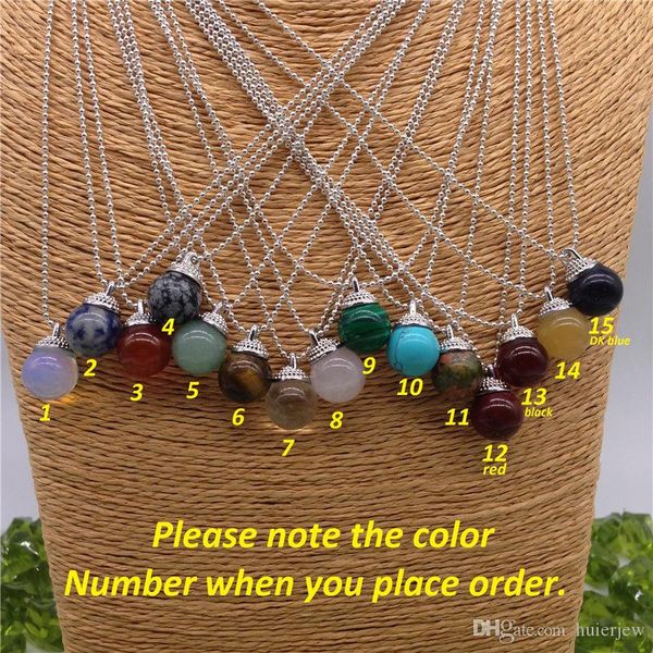 

natural stone pendant necklace healing crystals quartz necklaces pendant, Silver