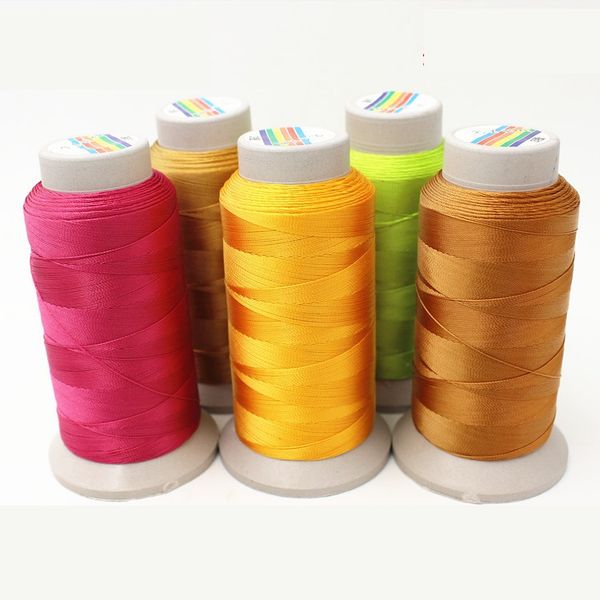 

new design 24colors 100% nylon cord 0.35mm sewing machine thread for leather pu jeans diy ing, Black;white