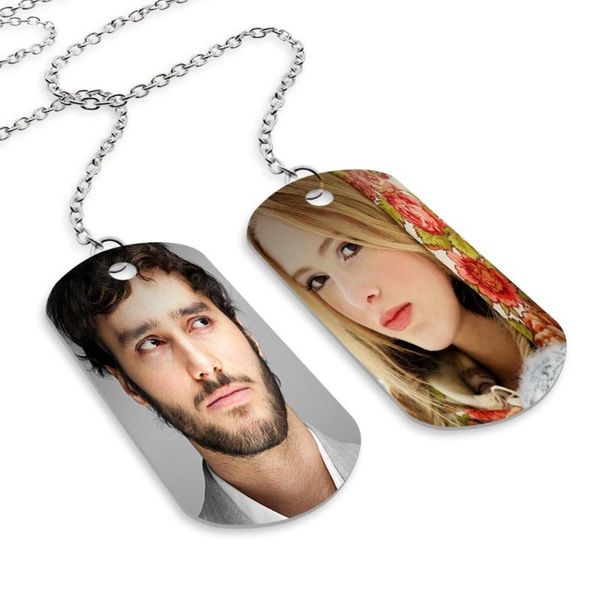 

personalized chain dual soldier bracelet