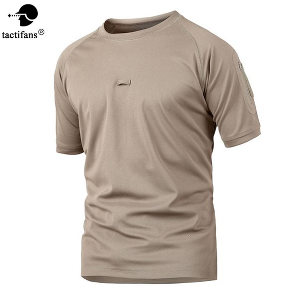 

tactifans new summer army t shirt men tactical tshirt quick dry combat t-shirts breathable camouflage hunting t-shirt, Camo;black