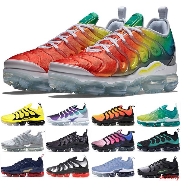 

tn plus rainbow men women shoes explosion persian violet bumblebee game royal black volt running shoes be true designer sneakers 36-45