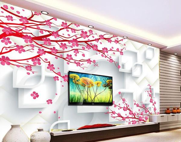 3D Stereo Butterfly Diamond TV Sfondo muro moderno soggiorno sfondi