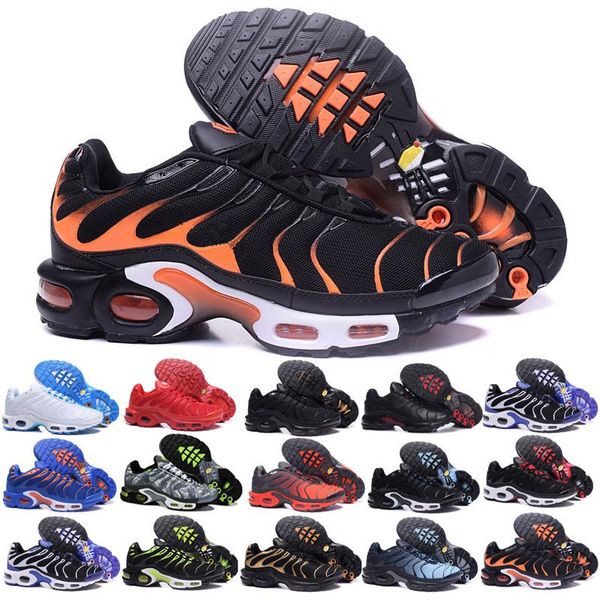 

2019 bumblebee tn plus men running shoes triple black white sunset p blue women shoes designer shoes sport sneakers trainers 36-45 tn1