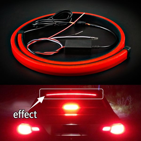 

super bright red flowing flashing car third brake light led light rear tail high mount slamp 12v signal safety warning