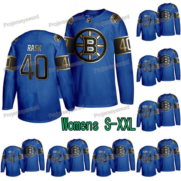 

Womens Boston Bruins Tuukka Rask Father's Day Black Golden Royal Jersey Jaroslav Halak David Backes Danton Heinen Steven Kampfer Jerseys